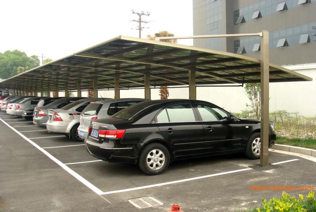 鋁合金車(chē)棚的壓條和頂板的安裝方法